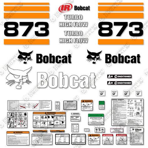 Fits Bobcat 873 Skid Steer Decal Kit – Equipment Decals